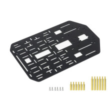 Robot Car Bracket Aluminum Alloy Frame 2mm Wheeled Chassis High-Strength Upper Plate Support Multi-Layer Stacking