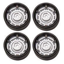 Buje de Llanta de Rueda Beadlock de Metal de 4 Piezas de 1,9 Pulgadas para 1/10 Rc Crawler Car Axial Scx10 90046 Trx4 Rc4Wd D90 D110, 12