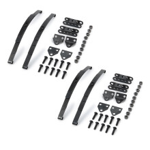 2X Hard Leaf Spring Suspension Bar Set for 1:10 RC Rock Crawler D90 TF2 Axial SCX10 F350,Black