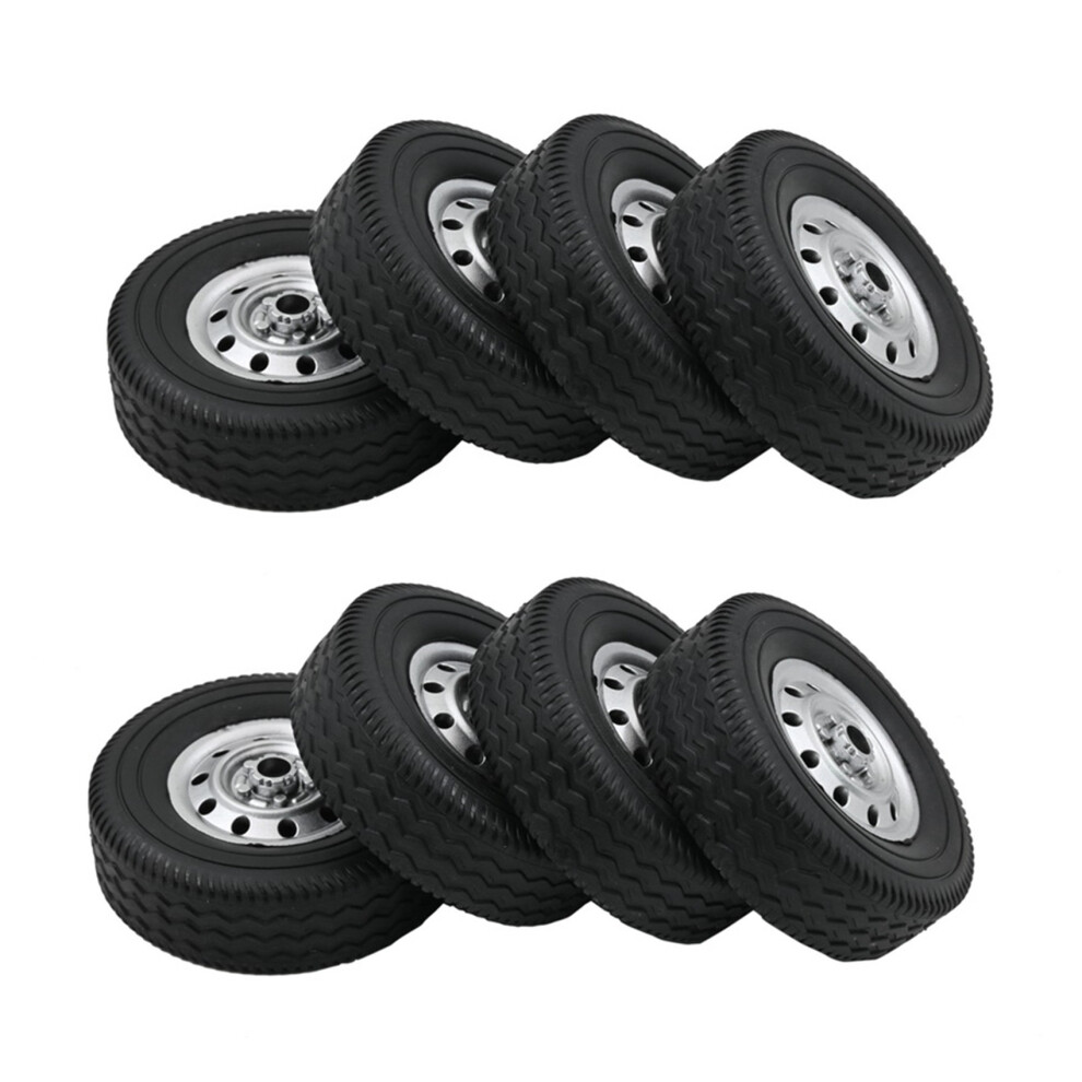 8Pcs Wheel Tire Tyre For Wpl D12 1/10 Rc Truck Car Diy Upgrade Spare Parts Accessories 4711439798289