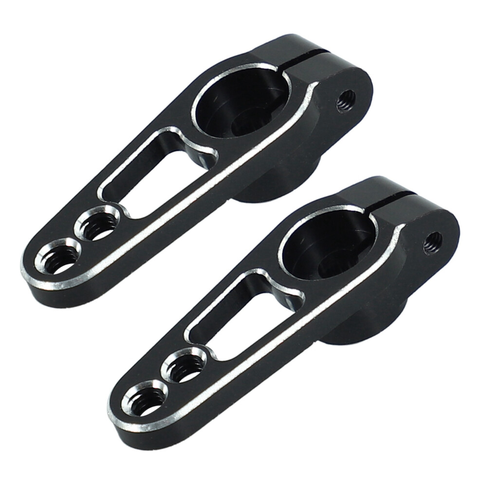 2Pcs Aluminum Alloy 25T 31Mm Steering Servo Arm Horn For Rc Car Crawler Parts, Black 4712439001652