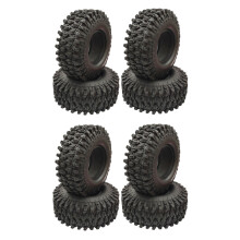 8 Pièces Séries 1,9 Pouces Pneu en Caoutchouc 1.9 Pneus de Roue 108X40MM pour  TRX4 Axial SCX10 90046 AXI03007