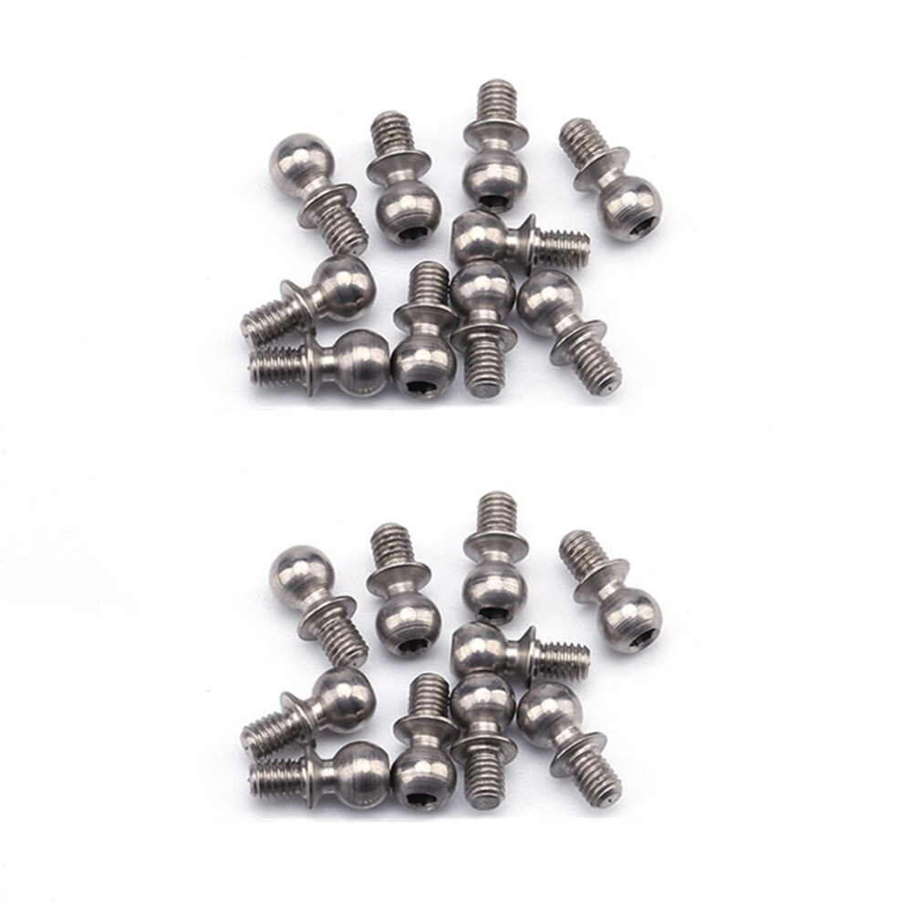 2X 144001-1338 Screw For 144001 1/14 4Wd Rc Car Spare Parts Upgrade Accessories Silver 4713933406875