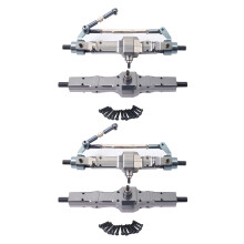 2X Metal Front & Rear Bridge Axle Gear Box for WPL C14 C24 C34 C44 B14 B24 1/16 RC Truck Car Upgrade Parts Accessories