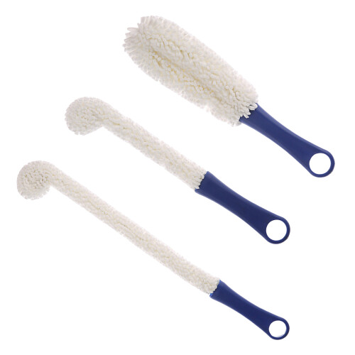 3Pack Flexible Bottle Brushes Foams Multifunctional Wine Glass