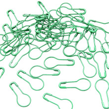 100Pcs Colorful Safe Pin Metal Stitching Marker Knitting-Green