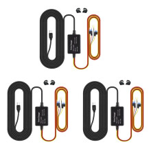 3X Nur für 70mai Hardwire Kit UP03 Typ-C-Anschluss für 70mai A810 X200 Omni M500 24-Stunden-Parkmonitor-Stromleitung (A)