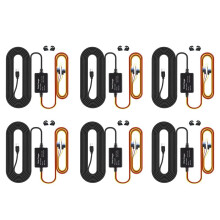 6X per 70mai Hardwire Kit UP03 Solo Porta di Tipo C per 70mai A810 X200 Omni M500 Linea di Alimentazione per Monitor di Parcheggio 24 Ore (A)