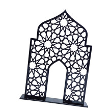 Eid Mubarak mosquée forme acrylique bricolage Table-Noir M