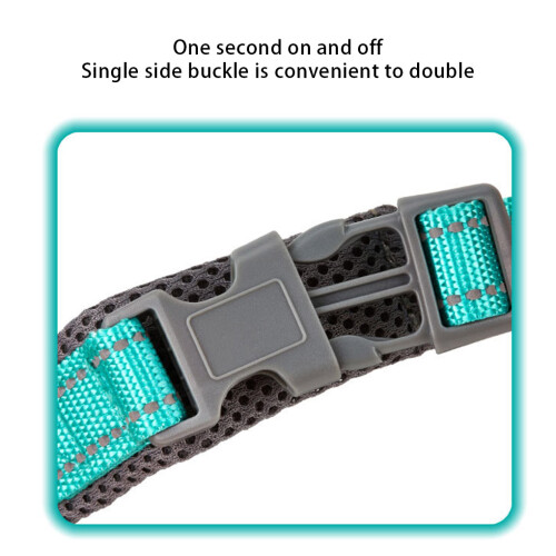 (Green, M) Pet Vest Harness Dog Strap Adjustable Leash for Small Medium Large 2