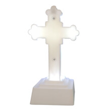 Christian Cross Church Ornamenten LED Verlichte Kruisbeeld