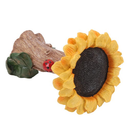 Sonnenblumen Vogelbad Harz Gartendeko