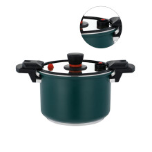 Healthy and Efficient Pressure Cooker Safe Pressure-22cm Green