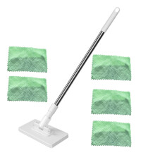 Automatic Clip Mop 130cm Extended Handle-Mop and 5 cloths