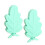 Bird Cage Chewing Perch Toy Safe For-Blue leaves shape 1