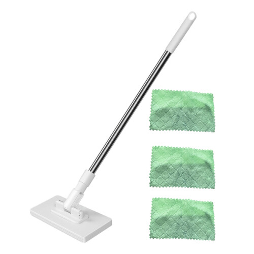 130cm Long Cleaning Mop Automatic Touch Freely-Mop and 3 cloths