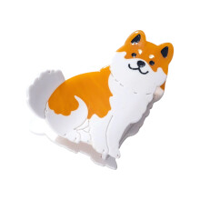 Securely Hold Hair Claw Double Row Teeth Design Small Puppy-10