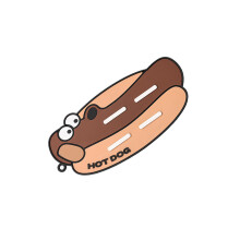 Nonslip Silicone Cartoon Pot Lid Holder Rack for-hot dog style1