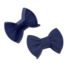 2er-Pack tragbare Schleife-Clips aus Silikon, praktisches-Blau