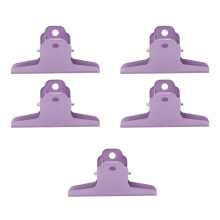 5 Stuks Stalen Document Clips Metalen Scharnier Clip-Paars 100MM