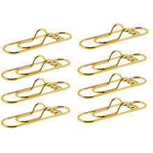 8 Pieces Creative Heart Shaped Clip Protective-imitation gold