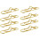 8 Pieces Creative Heart Shaped Clip Protective-imitation gold 1