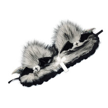 Unieke Gothic Cats Ear Haarband voor Dames Meisje-yabi wit