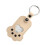 Hondenhaar Keepsakes Sleutelhangers Memorial Medaillons Pet-wit 1