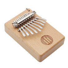9-Key Tiny Kalimba Kleine houten duimpiano in zakformaat voor