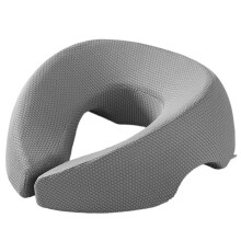 Coussin d'appui-tĂŞte d'oreiller de visage vers le bas de-gris