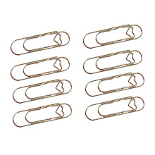 8 stuks/set elegante hartontwerp metalen paperclips voor-zilver