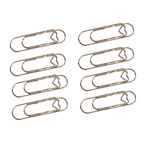 8Pcs/pack Strong Carbon Steel Heart Clips Suitable For-silver