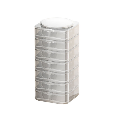 Small Medication Storage Case Box for Medicine-White 7