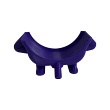 Space Saving Scouring Pad Rack Effective Smiling Sponge-Purple