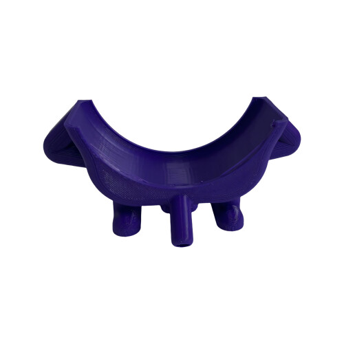 Space Saving Scouring Pad Rack Effective Smiling Sponge-Purple
