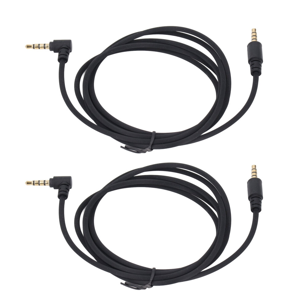 2Pcs 1.5M 3.5Mm Right Angle Audio Cable For Blackshark V2 Pro 4961385353708