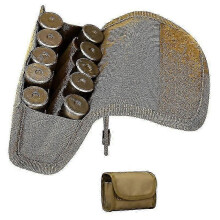 (As show, Black) Shotgun Ammo Bag - 10 Hole Mini Ammo Pouch Waist Bag Holder for Shotgun Shells