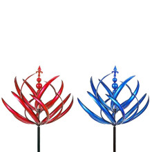 Lucky Flower Windmill, Windmill for Gardening and Gardening, Metal Gardening Windmill, Outdoor Yard Decoration