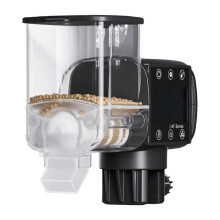 (As show, One size) Automatic Turtle Feeder With Timer - Programmable Battery-Operated Aquarium Food Dispenser With Digital Display
