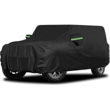 (As show, One size) 2025 Jeep Wrangler 4-Door Waterproof Car Cover - 6-Layer All-Weather Protection for SUV & Truck