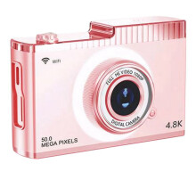 4K FHD 50MP Digital Camera Auto Focus Camera 2.4inch IPS Screen WIFI Compact Camera with Fill Light for Students