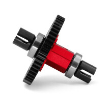 Mise à Niveau de Voiture RC 52T Spur Gear Assemblé Center Diff pour 1/8 4WD SLEDG RC Car Accessoires Rouge