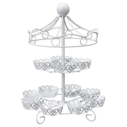 2 Layer-12 Count Carrousel Cupcake Stand Houder Display Bruidstaart Cup Display Stand
