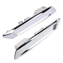 Car Front Left & Right Chrome Trim Molding For- F10 F11 528I 535I 51137336645 51137336646