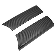 Car Styling Fibra di Carbonio Stivaggio Riordino Scatola Bracciolo Proteggi Adesivi Copertine per Classe e W213 2016-2019