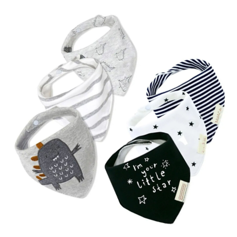 Triangular Baby Bibs with Adjustable Fit
