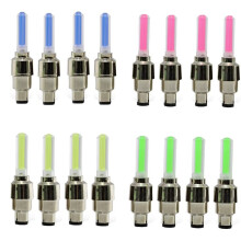 16 Luces LED de Neón para Radios de Bicicleta, Tapas de Válvulas de Neumáticos, Linternas, Accesorios para Radios de Rueda de Bicicleta