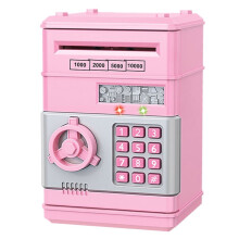 Salvadanaio con Password ATM, Salvadanaio Elettronico per Bambini con Monete, Carta A Scorrimento Automatico, Scatola per il Risparmio di Denaro