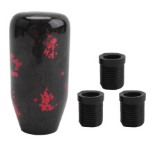 Universal Forged Fiber Gear Shift Knob Cylindrical Shift Knob for Most Car Decorations Accessories SFN091 Red
