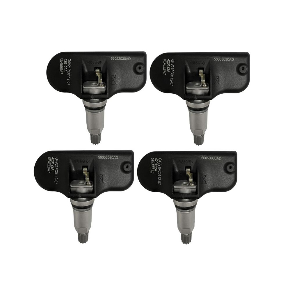 4Pcs Tpms Tire Pressure Sensor Tyre 433Mhz 56053031Ad For Charger Dart Ram 1500 300 Grand Cherokee 4712166955006